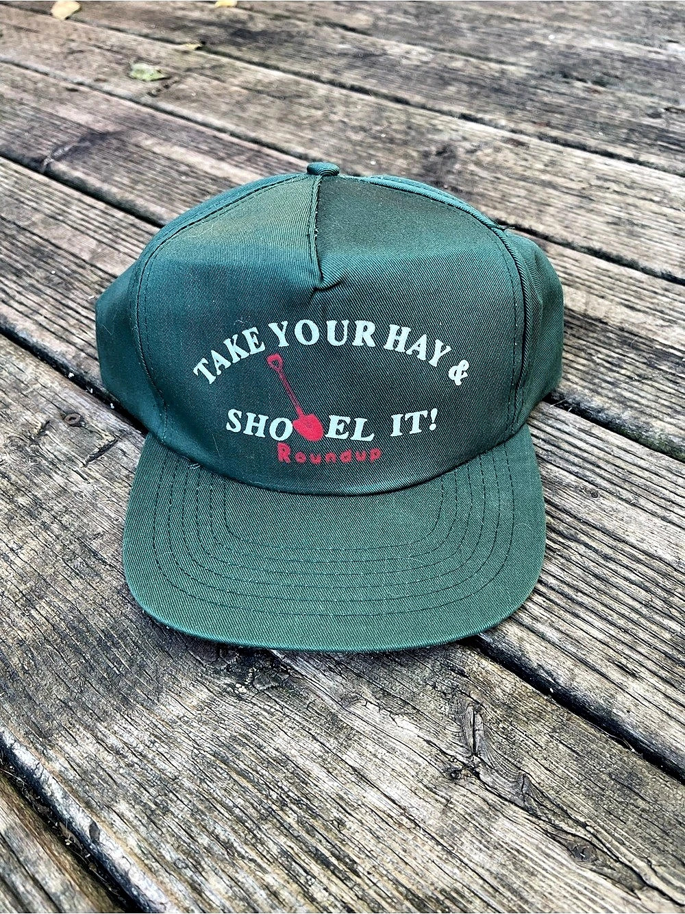 Vintage Green Snapback Hat